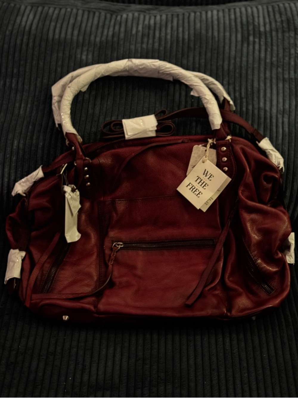 (SOLD) Free People Emerson Tote - Red Rock Color, from the We the People Line. - Picture 5 of 14